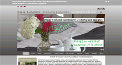 Desktop Screenshot of palac-lomnica.pl